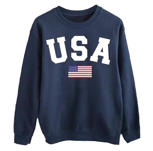 USA Flag Sweatshirt, 4th of July Memorial Day Hoodies Gift, American Flag Crewneck Sweatshirt, Independence Day Hoodies