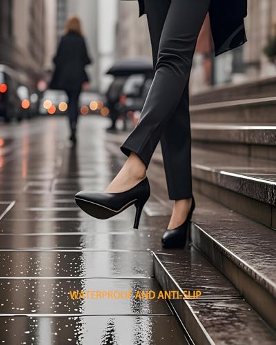 Image of Anti-Slip Shoe Sole Protector Pads for High-Heels,Silicone Anti Slip Shoe Grips on Bottom of Shoes,Self-Adhesive Sole Guard for Shoes | Smooth Surface Traction(4.5 in*40 in Mirror Black)