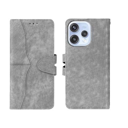 Image of amazon basics Oppo Reno 15 5G Flip Cover | Card Pockets Wallet & Stand | Flip Cover for Oppo Reno 15 5G (Gray)