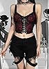 DINGJIUYAN Plus Size Gothic Tops - Black Alt Tank & Crop Tops for Women UK #1