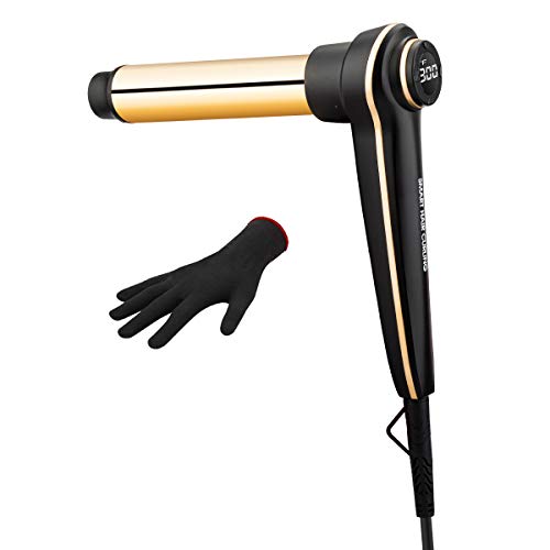 Curling Iron 1 1/4-inch with 24k Gold, Hair Curling Wand for All Hair