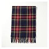 Classic Red Plaid Children Scarf Warm Winter Small Narrow Shawl Women Children Lovely Fashion Casual