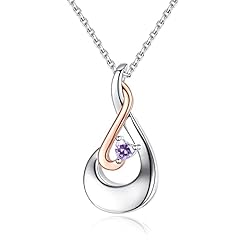 06: June birthstone - Alexandrite Light Purple Necklace