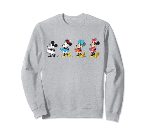 Sweat Disney Minnie Mouse : haut décontracté col rond en coton pour un style intemporel