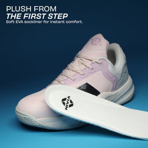 Image of Nivia Starliner Basketball Shoes for Men & Women with Seamless TPU and Mesh Upper, TPU Heel Stability Frame and Strong Rubber Outsole for Indoor & Outdoor Court Play