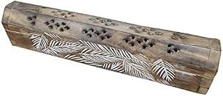Natural Wood Incense Stick Holder & Burner, Ash Catcher Handmade Wooden (NFT CB-02)