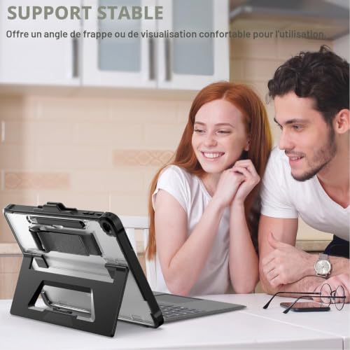 Étui Microsoft Surface Pro 12 robuste anti-rayure avec porte-stylet utile - 7