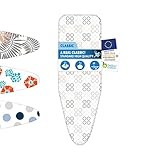 ✔️ CALIDAD EUROPEA: Producido en Europa cumple con los más altos estándares de calidad. Como la funda de la tabla de planchar se fabrica en Europa, se han utilizado rutas de transporte más cortas para reducir las emisiones de CO-2.