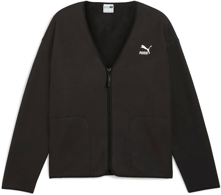 Puma Mens Classics Polar Cardigan Jacket Casual - Black - Size L