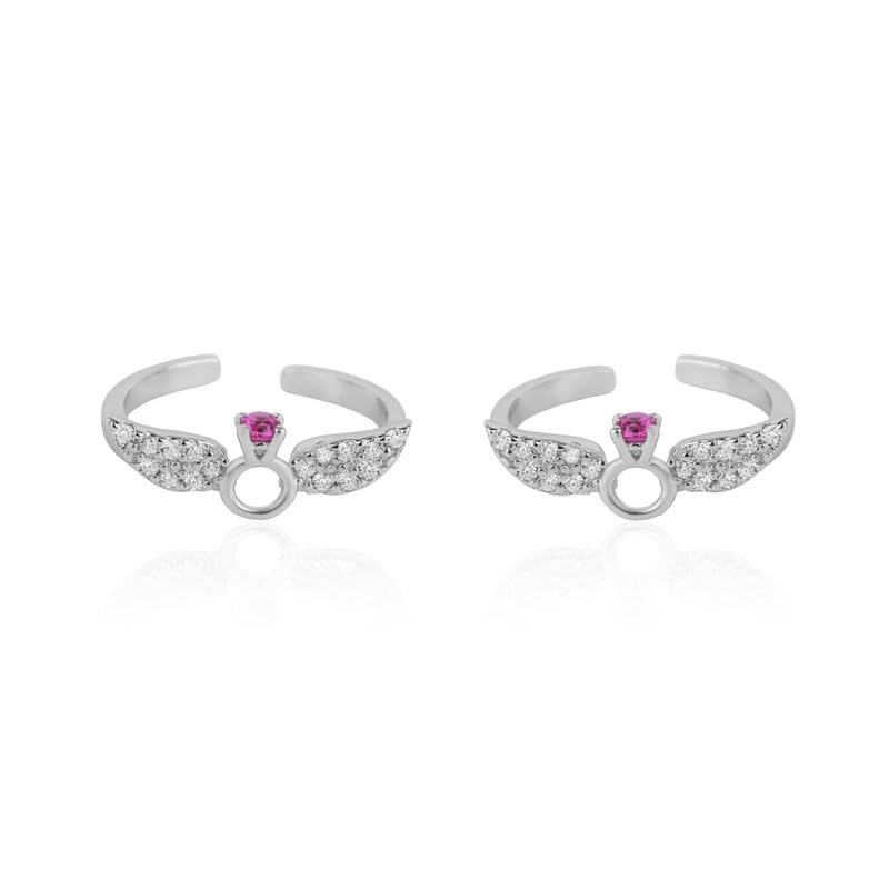 925 Silver Winged Heart Toe Ring - Romantic & Symbolic | Gift for Every Occassion | With Certificate of Authenticity and 925 Stamp | 6 Month Warranty-image-44