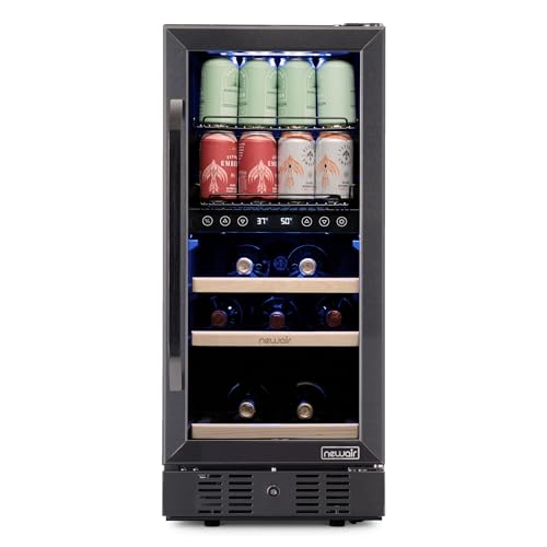 Newair NWB057BSD0 24 Inch Wine And Beverage Refrigerator, 13 Bottle And 48 Can Dual Zone Drink Cooler, Black Stainless Steel Built-In Beer And Wine Cooler Refrigerator thumb #22