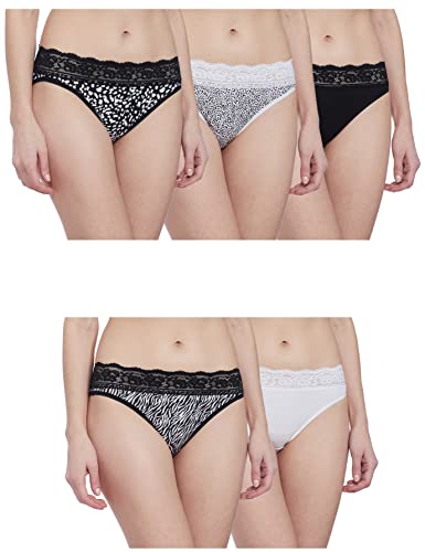 Image of Marks & Spencer Womens Briefs T61 5024L Black Mix 28