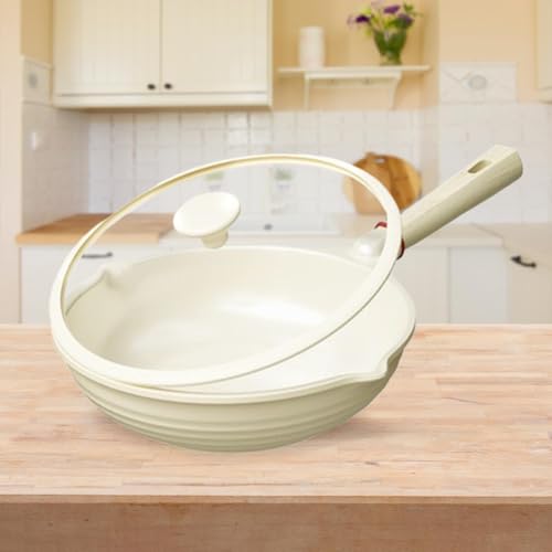 Sartén wok antiadherente ligero con tapa de vidrio miniatura 5