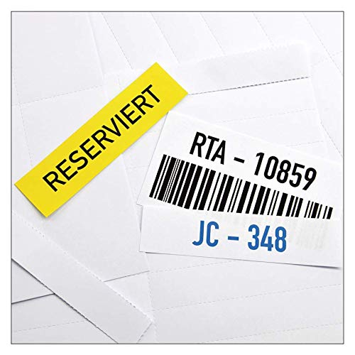 Etichette perforate 100 x 105 mm – per porta etichette 100 x 107 mm – da stampare su fogli DIN A4 (100 fogli da 4 etichette = 400 etichette 100 x 105 mm)