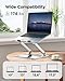 LORYERGO Laptop Stand for Desk, Adjustable & Foldable Laptop Riser for 10-15.6 Inch Laptops, Computer Stand for MacBook/Notebook, Portable Ergonomic Holder Up to 17.6lbs - Silver