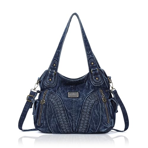 Purses and Handbags Women Fashion Tote Bag Shoulder Bags Top Handle Satchel Purses Washed Synthetic Leather Handbag