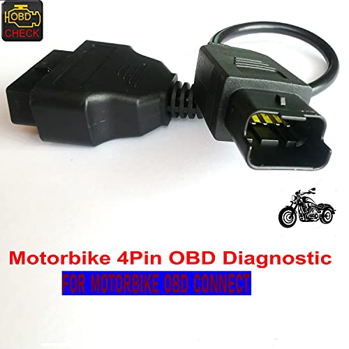 Motorbike Obd 4 Pin Diagnostic Adapter, Multistrada Motorcycle Obdii Dda Can-Bus Connector #TOP4