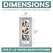 pbf PHOTO BOOTH FRAMES 2x6 Photo Strip Frame | 2 x 6 Photo Booth Strip Frame with Stand | Picture Frame for Photo Booth Strip | Premium Designer Photobooth Frame (Silver)