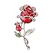 Produktbild Joyfeel buy 1 Stück Rose Broschen Wunderschöne Elegante Strass Dekorative Frauen Brosche Schmuck Zubehör für Schal Hut Kleidung