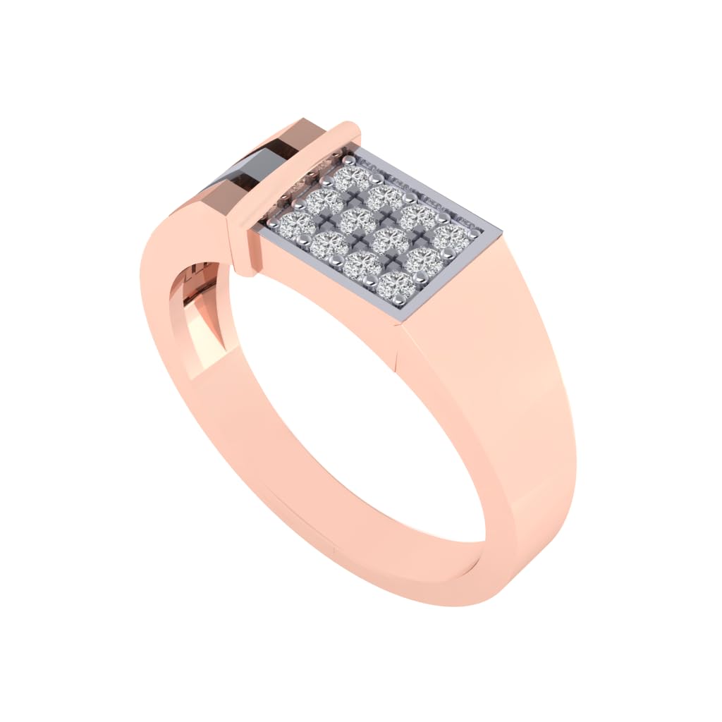 Pure 925 Sterling Silver Modern Designer Band Ring | Gold, Rhodium, Rose Gold Plating Options | Diamond Ring Gift for Men and Boys | Model RSM00076-picture-49