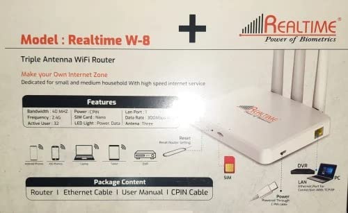 W8 Router N J Corporation Realtime W8 Wireless WiFi Router,LAN and Sim Card ...