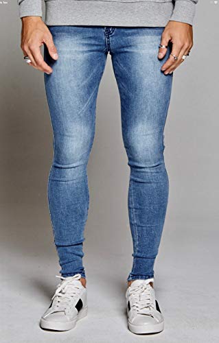 CALÇA JEANS PREMIUM SUPER SKINNY AZUL OFFERT (40)