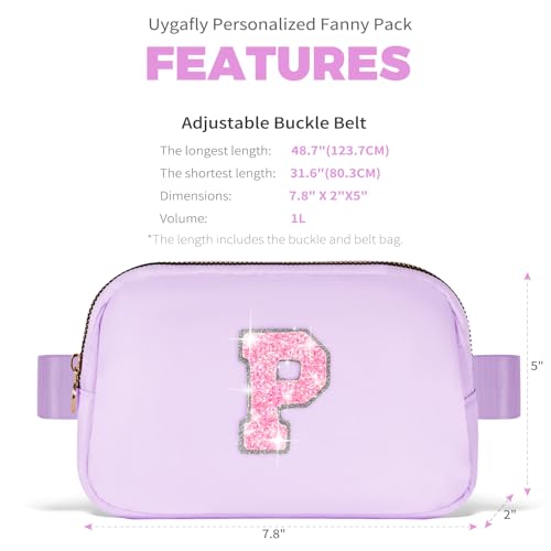 Image of Uygafly Gift for Teen Girls Kids Daughter Her - Birthday Gifts for 3 4 5 6 7 8 9 10 11 12 13 Year Old Girls,Fanny Pack Crossbody Bag Purse Belt Bag Cute Trendy Stuff | Lavender,P