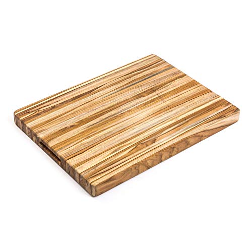 image for TeakHaus by Proteak Edge Grain Carving Board w/Hand Grip (Rectangle) |