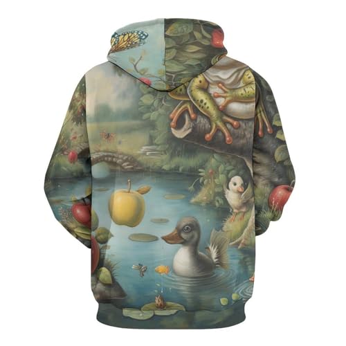 Sweat à capuche fruit grenouille taille S pour ne plus sacrifier le style au confort
