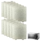 Lot de 10 couvercles universels pour guide d'ondes pour micro-ondes, feuilles de mica pour micro-ondes, pièces de réparation ignifuges pour protection interne et remplacement (108 x 99 mm)