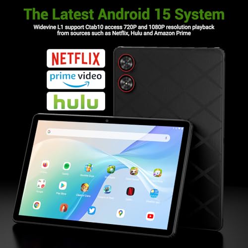 Image of 2025 Tablet 11 inch Android 15 Tablets with Keyboard Stylus Mouse: 2K IPS Tablette (2000x1200), 36GB+256GB(2TB TF), 5G /2.4G Dual WiFi, 8-Core 1.6GHz, 8000mAh,8+13MP, BT5.0 /GPS-Black