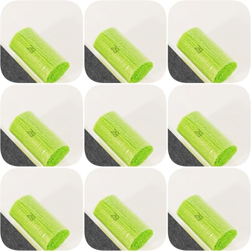 Image of Yglnden 10 Bundles Latch Hook Kit Colorful Yarn Bundles Cut Rug DIY Latch Hook Yarn for Handmake Craft Sewing Knitting for Adults (10 Bundles# Light Green A)