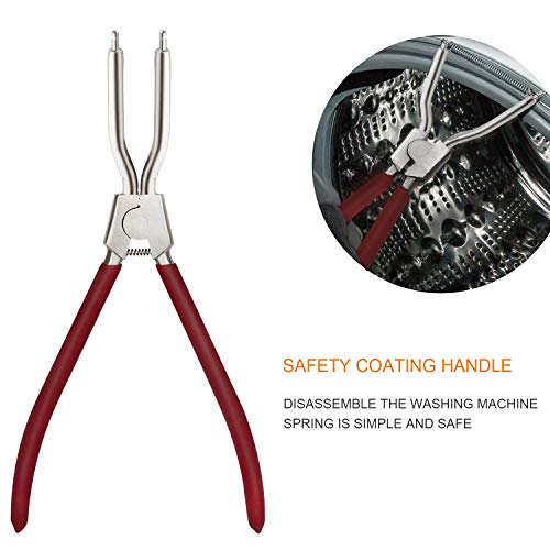 383EER4001A Washing Machine Outer Tub Spring Expansion Tool, for 4986ER0004F/B/G Door Boot, Replacement LG and Samsung 1268535, AH3569695, EA3569695, PS3569695, B00AMF8HF8. (Red)