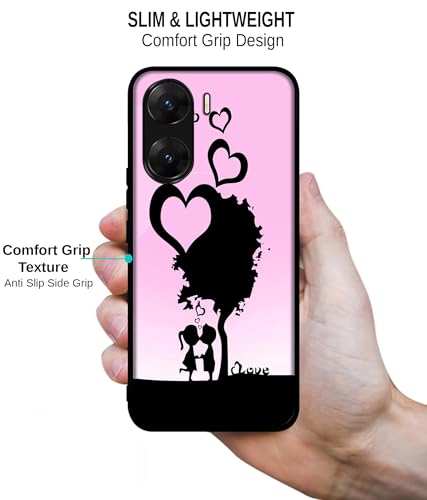 Image of Sweet Love Design Premium 2D Printed Metal Back Case Cover for Vivo V29E 5G
