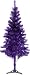 Hb 6' Ft Sparking Gorgeous Folding Artificial Tinsel Christmas Tree Purple Color 450 Tips
