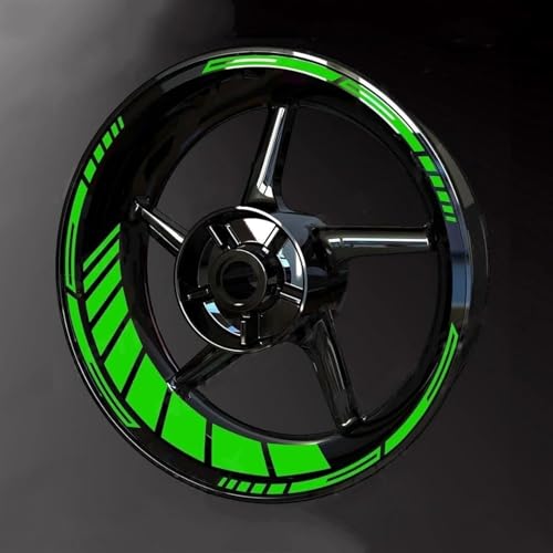 Woniyal Liseret de Jante pour Suzuki Address 110 MotoGP, Autocollant Roue Réfléchissant Décoration Sportive Moto Graphique Bande Bordure Accessoire,F