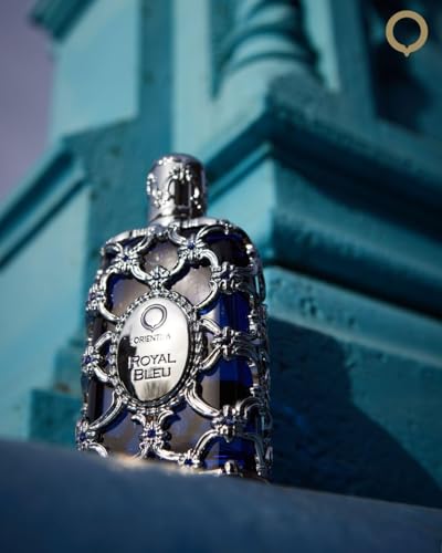 Orientica Luxury Collection Royal Bleu Eau De Parfum – Woody, Spicy, Vanilla, Cardamom, Bergamot, Lavender, Apple, Jasmine, Patchouli, Musk – Arabic Perfume for Men & Women – 5oz / 150ml