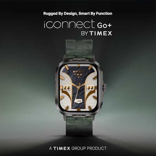 Image of TIMEX iConnect Go+ 1.83 inch(4.64 cm) Display with Metallic Body and BT Calling Smartwatch for Unisex - TWIXW1003T