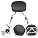 ECOTRIC Detachable Passenger Backrest, Quick Release 2-up Sissy Bar Compatible with Harley Davidson Touring 2009-2024 Street Glide Road King Road Glide Electra Glide Ultra Limited FLHR FLHX FLHT FLTR