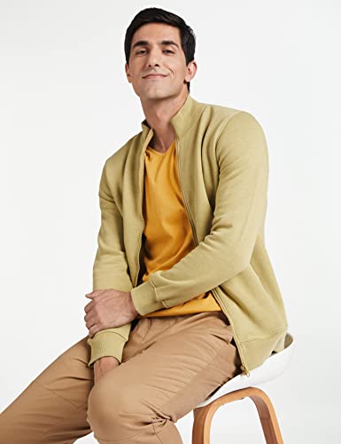 Image of Amazon Brand - Symbol Men Cotton Blend High Neck Fleece Sweatshirt