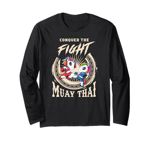 Muay Thai Conquer The Fight - Thai Boxing Unicorns Manga Larga