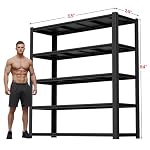 Garage Shelving, Heavy Duty Storage Shelves Metal Shelf Unit Adjustable Industrial Storage Racks for Shop,Warehouse,Basement (83" H X 55" W X 24" D, 5) - Image 2