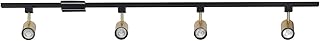 GLOBE Electric 64000009 4-Light Adjustable Track Lighting Kit, Matte Bla...