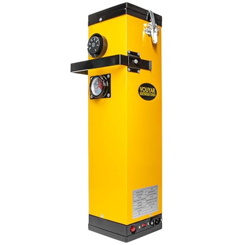 20 Lb Portable Welding Rod Container with Dial Temperature Indication 150F-300F Fits 19 Inch Rods for Low Hydrogen and Stainless Welding Rods (Black Yellow)