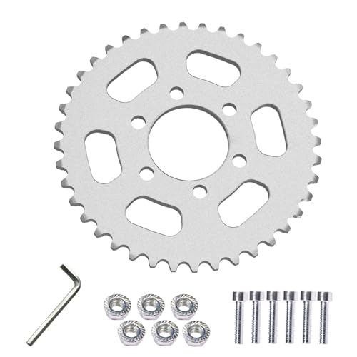 JNDO Mini Bike Sprocket 40 Tooth 35 Chain Rear Sprocket Silver Suitable for Coleman ct100 Sprocket Motovox Monster Moto TaoTao GK80 Gas Mega Moto Dirt Bike Go Kart Sprocket
