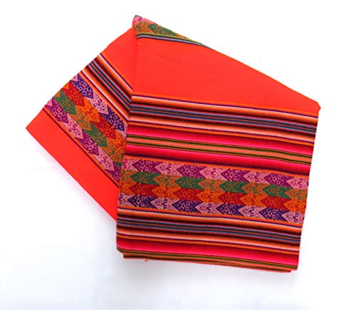 Amazon.co.jp: 【アワヨ・アワイヨ布のアンデス織物】【橙色