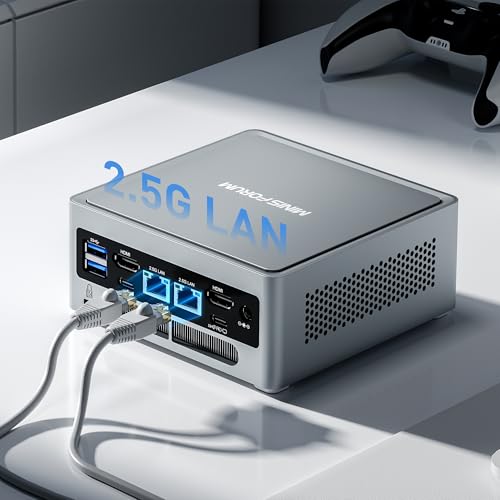 Image of MINISFORUM NAB6 Lite Mini PC Intel Core i5-12600H, 12C /16T, up to 4.5GHz, 16GB RAM DDR4 500GB PCIe4.0 SSD, 2xHDMI+2xUSB-C Quad Outputs, Dual 2.5G LAN, 7x USB Port, WiFi6E, BT5.2, Mini Desktop Computer