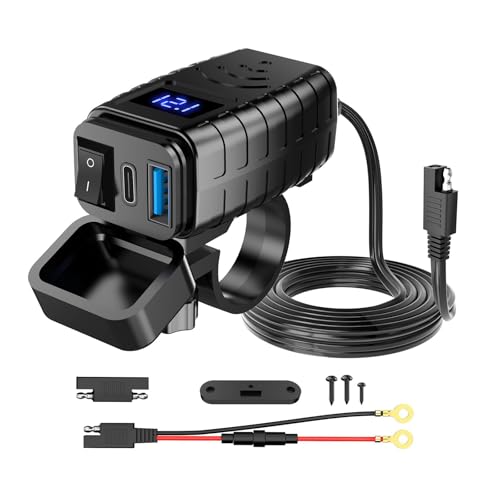 Motorrad USB ladebuchse 48w USB Steckdose PD Type C | QC3.0 wasserdichte 12v Motorrad Steckdose Buchse IP65für Boote für 12V-24V