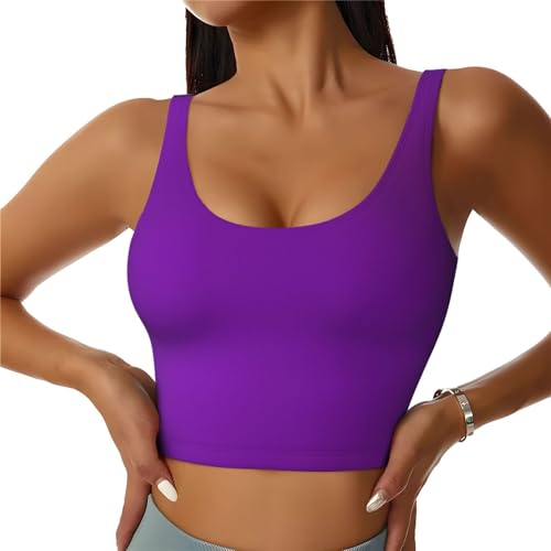 Chaleco deportivo para mujer morado HYTTER fitness entrenamiento