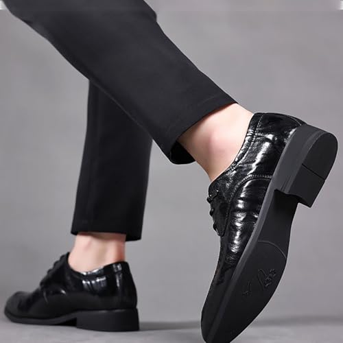 Men's Genuine Leather Oxford Shoes Anti-Slip Lightweight Formal Business Wedding Casual Wear with Comfortable Arch Support3